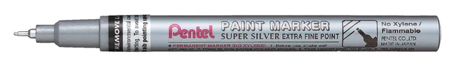 viltstift Pentel MFP10 rond 0.7mm zilver-1